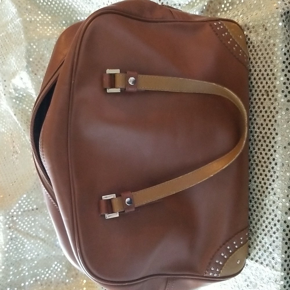 Franchi Brown Leather Handbag